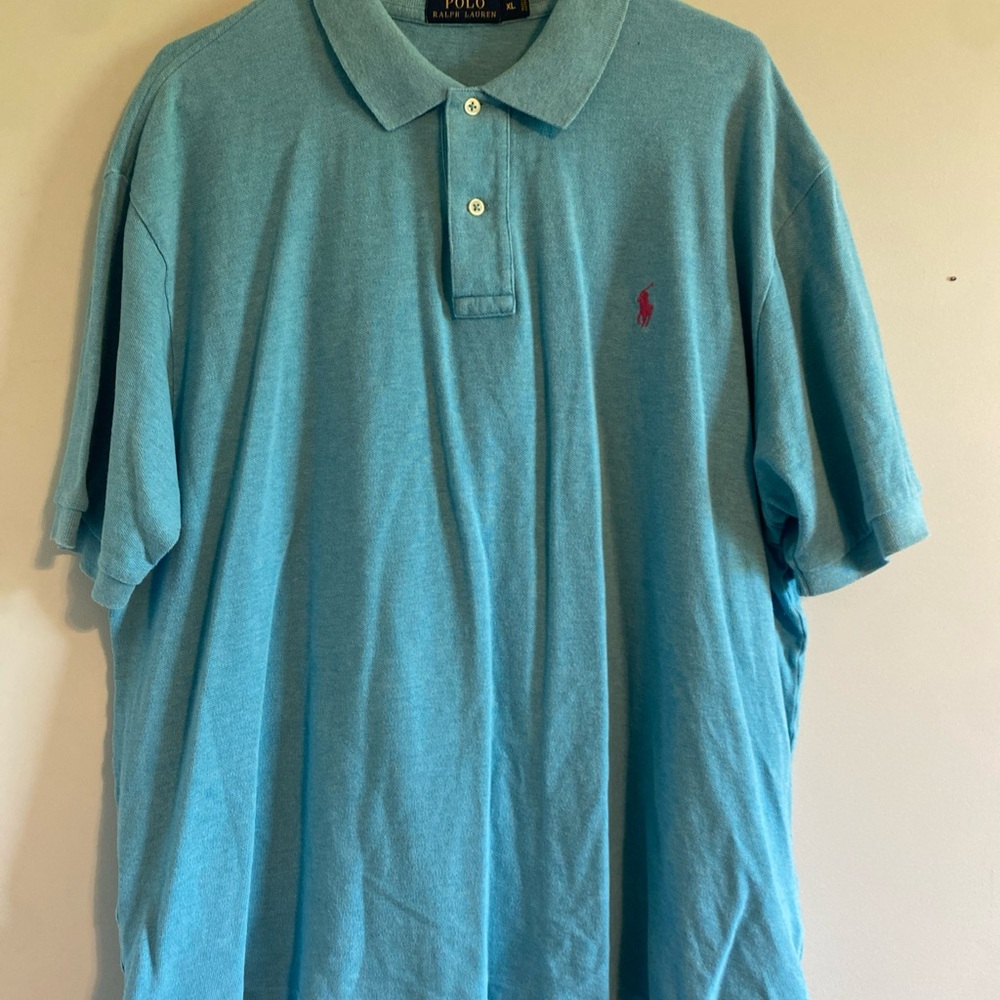 Polo by Ralph Lauren Men's Teal Polo Shirt